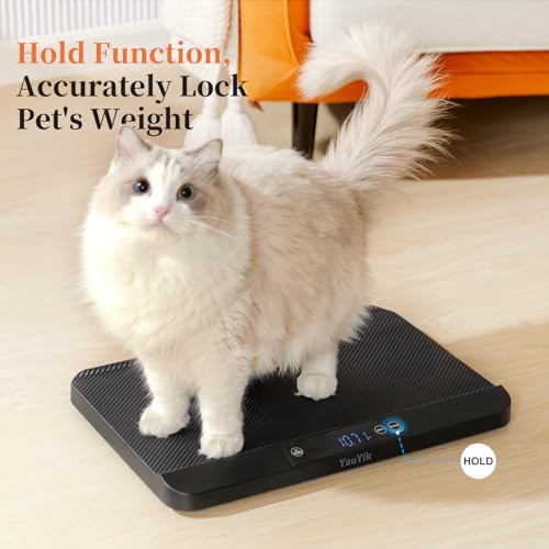 YauYik Digital Pet Scale with Non-Slip Mat and LED Display