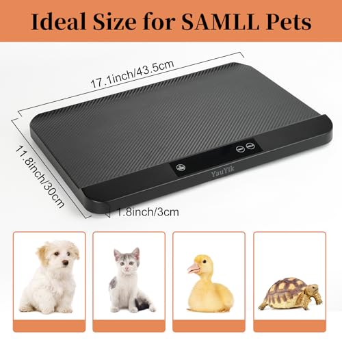 YauYik Digital Pet Scale with Non-Slip Mat and LED Display