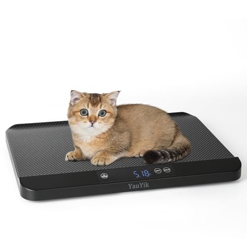 YauYik Digital Pet Scale with Non-Slip Mat and LED Display
