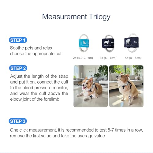 Wearable Pet Blood Pressure Monitor for Dogs and Cats