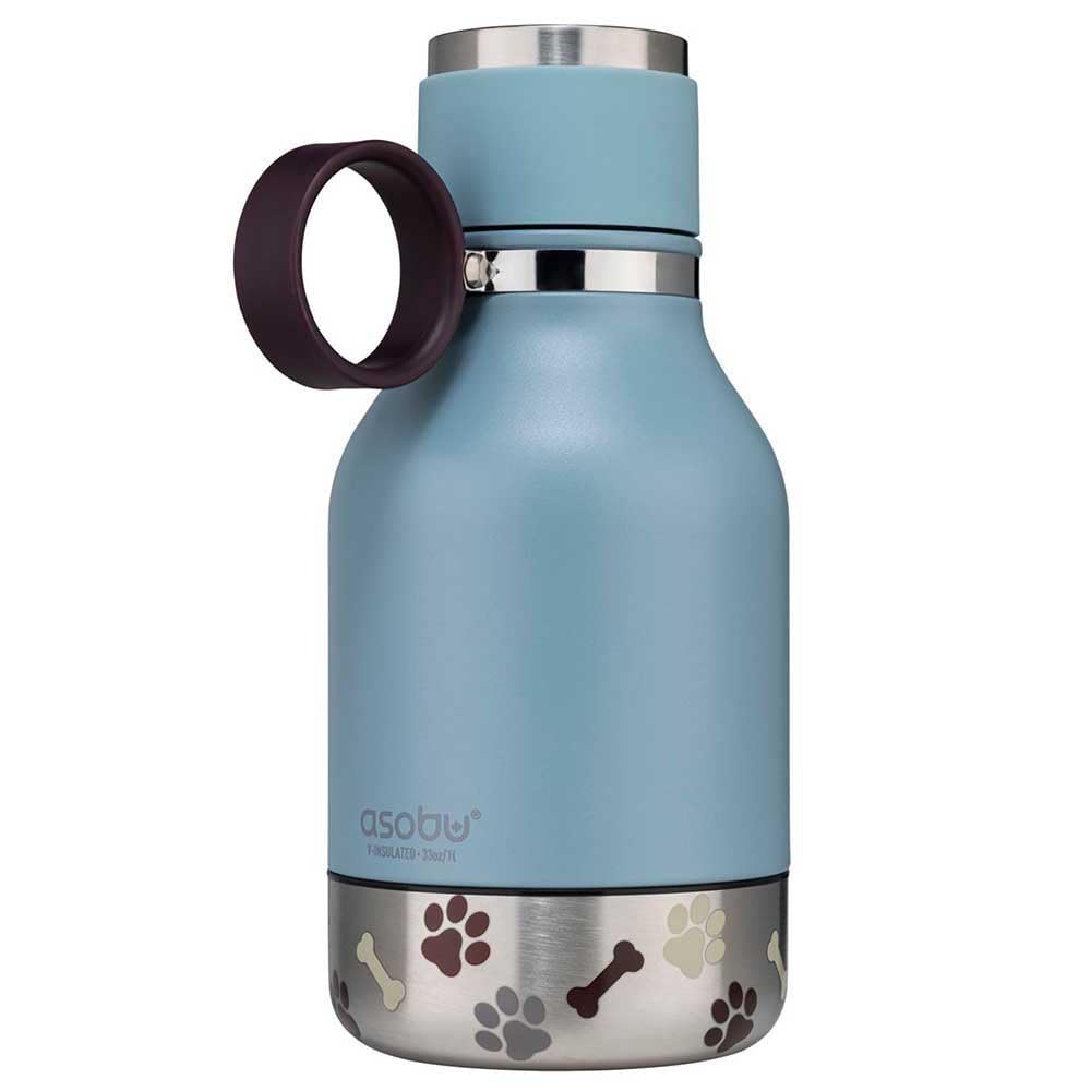 Asobu Buddy Insulated Dog Water Bottle with Storage Bowls