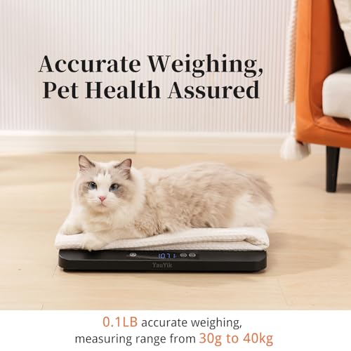 YauYik Digital Pet Scale with Non-Slip Mat and LED Display