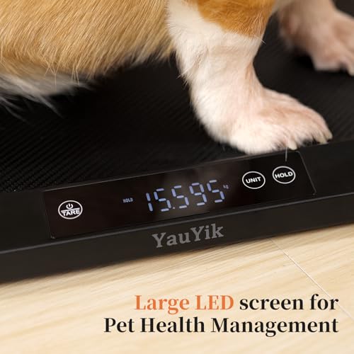 YauYik Digital Pet Scale with Non-Slip Mat and LED Display
