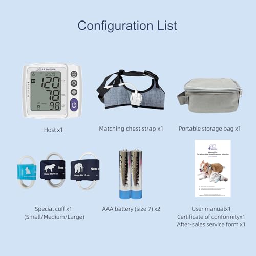 Wearable Pet Blood Pressure Monitor for Dogs and Cats