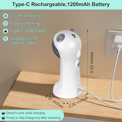 TBTeek Automatic Interactive Cat Toy for Indoor Cats