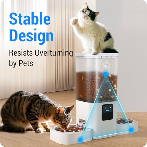 Frienhund Automatic Cat Feeder: Automatic Dog Feeder-7L Auto Cat Food Dispenser