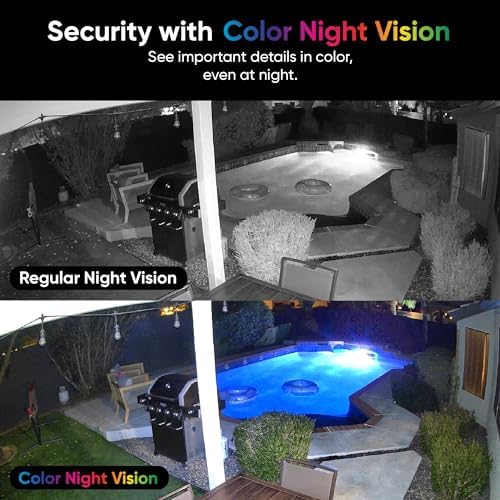 Wyze Cam v4, 2K HD Wi-Fi Smart Home Security Camera, Indoor/Outdoor Use, Pet/Baby Monitor, Motion Activated Spotlight/Siren, Enhanced Color Night Vision, 2-Way Audio, Local/Cloud Storage, Wired
