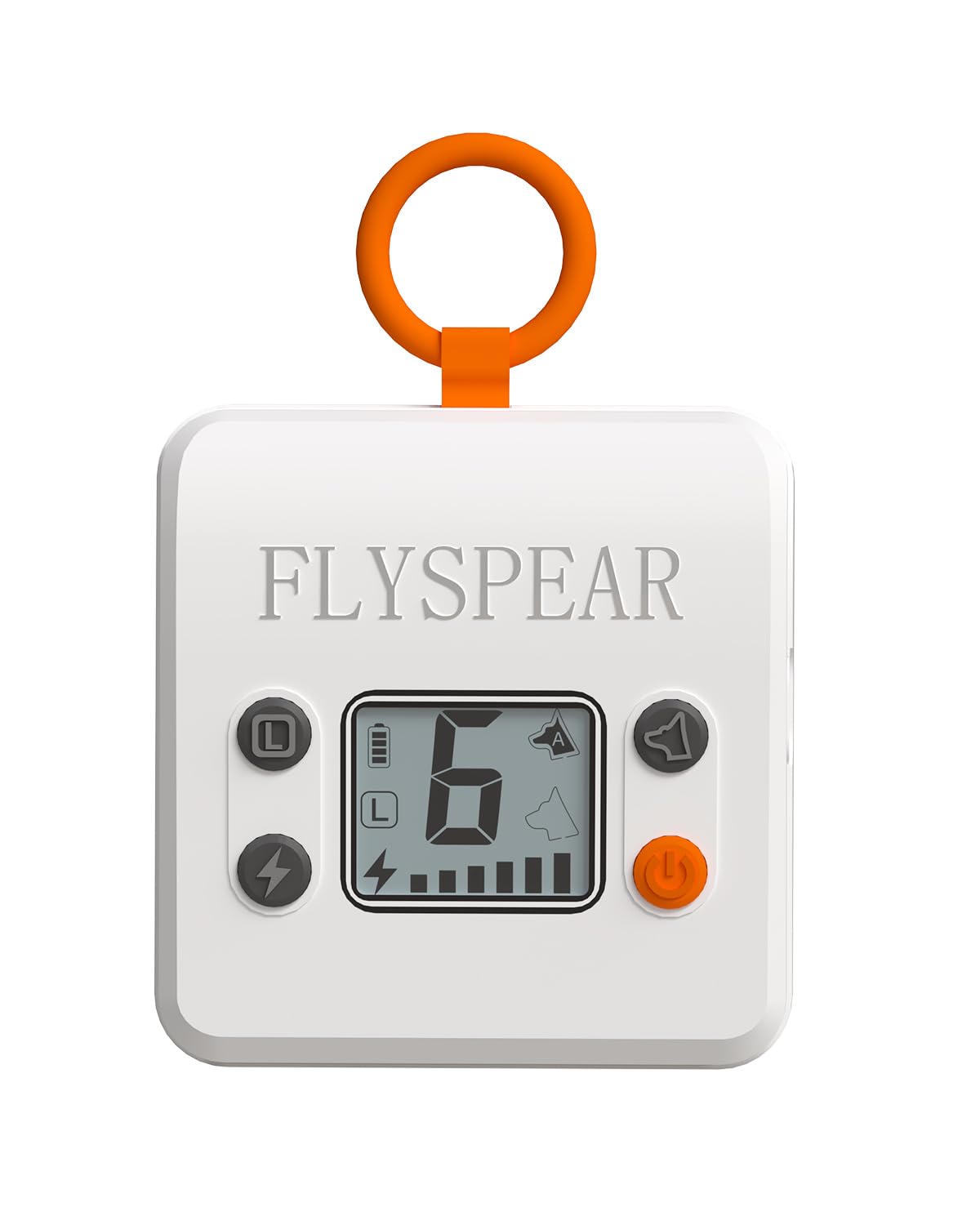 FLYSPEAR Wireless Cat Barrier - Rechargeable Indoor Barrier with 6 Adjustable Range Radius up to 7 ft, 6 Adjustable Safe Static Intensit for Cats Small Dogs with Hook