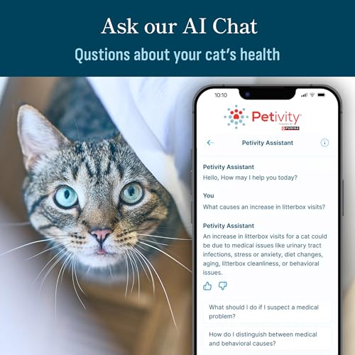 Purina Petivity Smart Litter Box Monitor Cat Weight Scale & Health Tracker - Monitor Litter Habits, Track Weight Accurately, AI Alerts & Monthly Reports, Phone App, Works for Multiple Cats