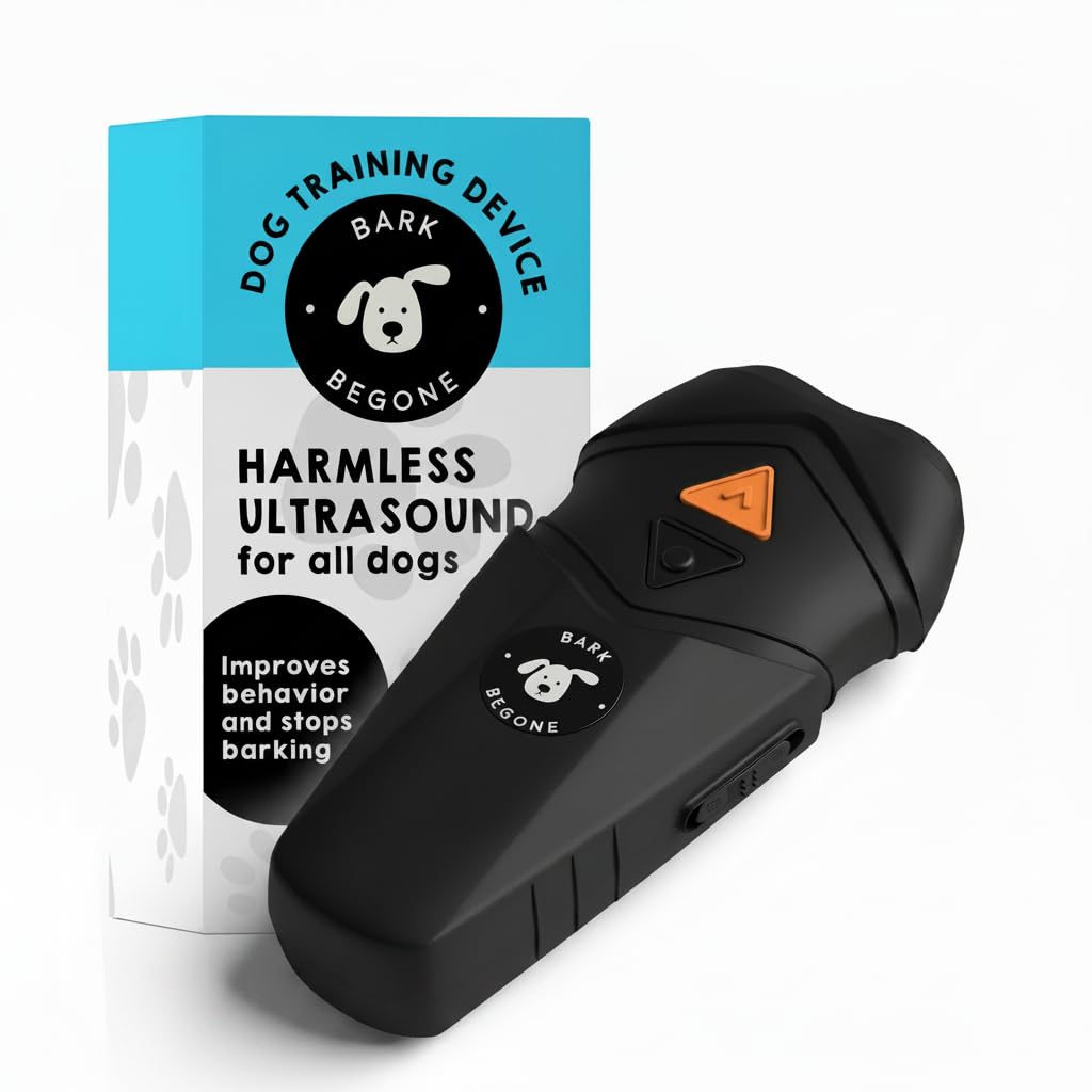 Bark Begone Ultrasonic Dog Bark Deterrent & Behavior Corrector - Stop Barking, Jumping, Aggression Without Yelling