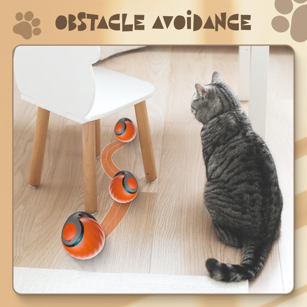 AULCTR Speedy 3.0 Rechargeable Rolling Tail Cat Toy