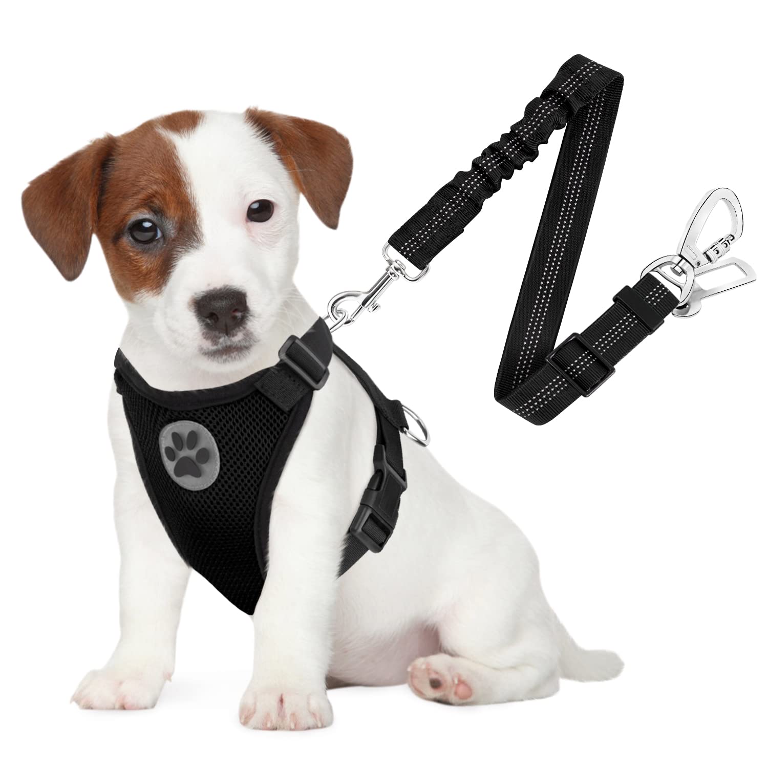 SlowTon Breathable Dog Car Harness and Seat Belt Tether