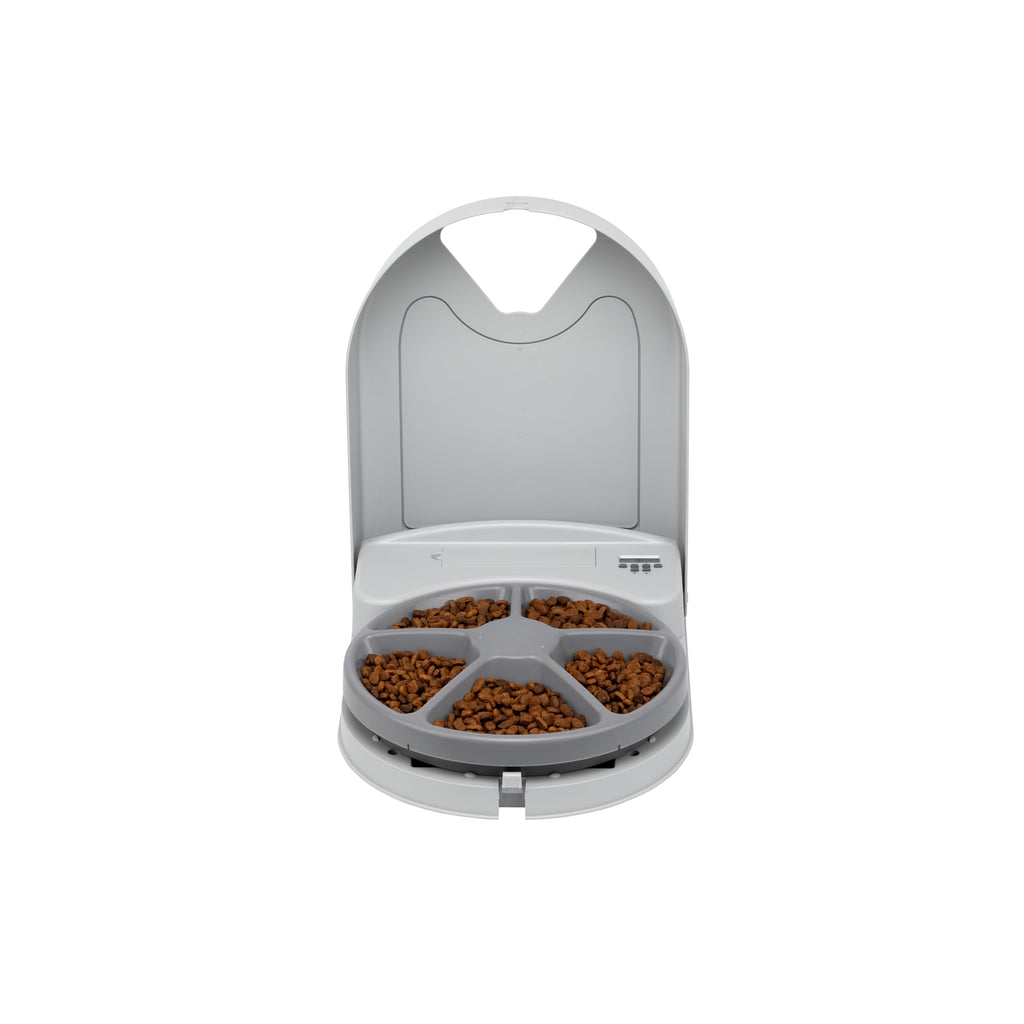 PetSafe Automatic Dog Feeder, 5 Meals, 40 oz Capacity, Plastic, for Dry Food, Multiple Pets