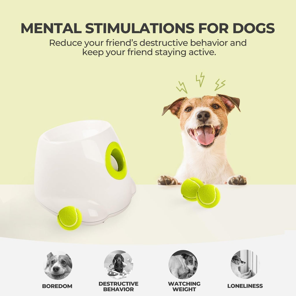 AFP Automatic Dog Ball Launcher with 3 Fetch Balls