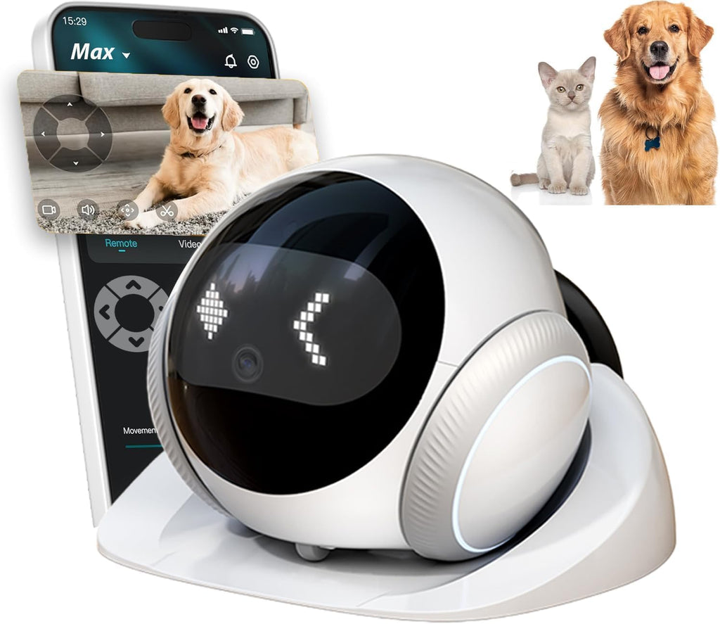 1080P Mobile Pet Camera Robot with Two-Way Audio