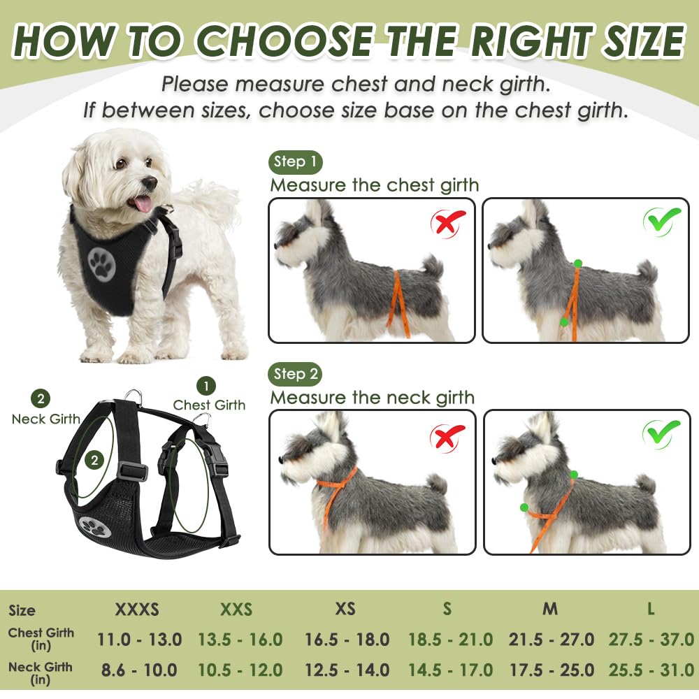 SlowTon Breathable Dog Car Harness and Seat Belt Tether