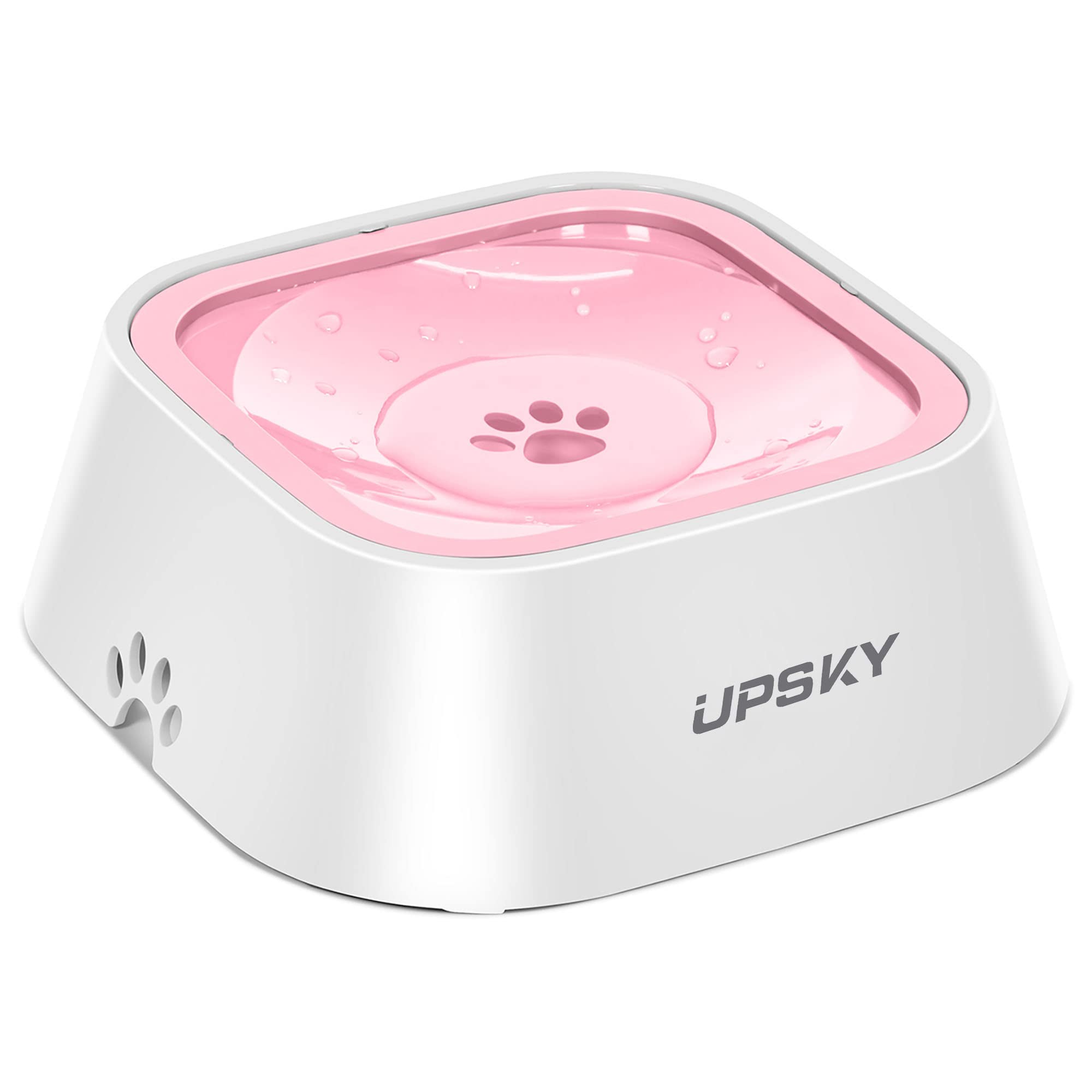 UPSKY No-Spill Pet Water Bowl, Slow Water Feeder, No-Slip Pet Water Dispenser 35oz Feeder Bowl