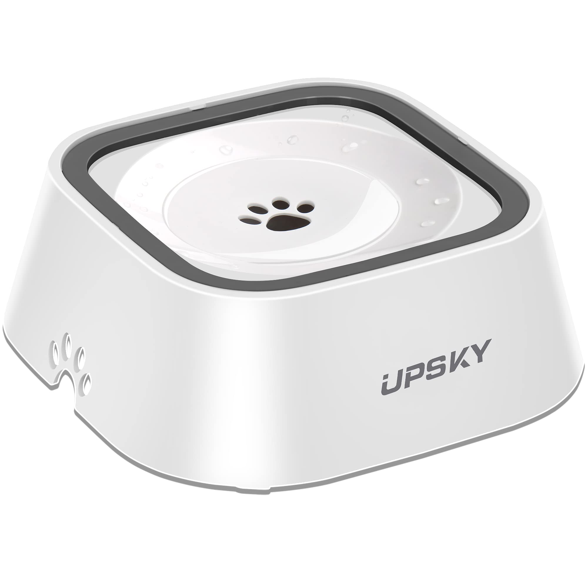 UPSKY No-Spill Pet Water Bowl, Slow Water Feeder, No-Slip Pet Water Dispenser 35oz Feeder Bowl