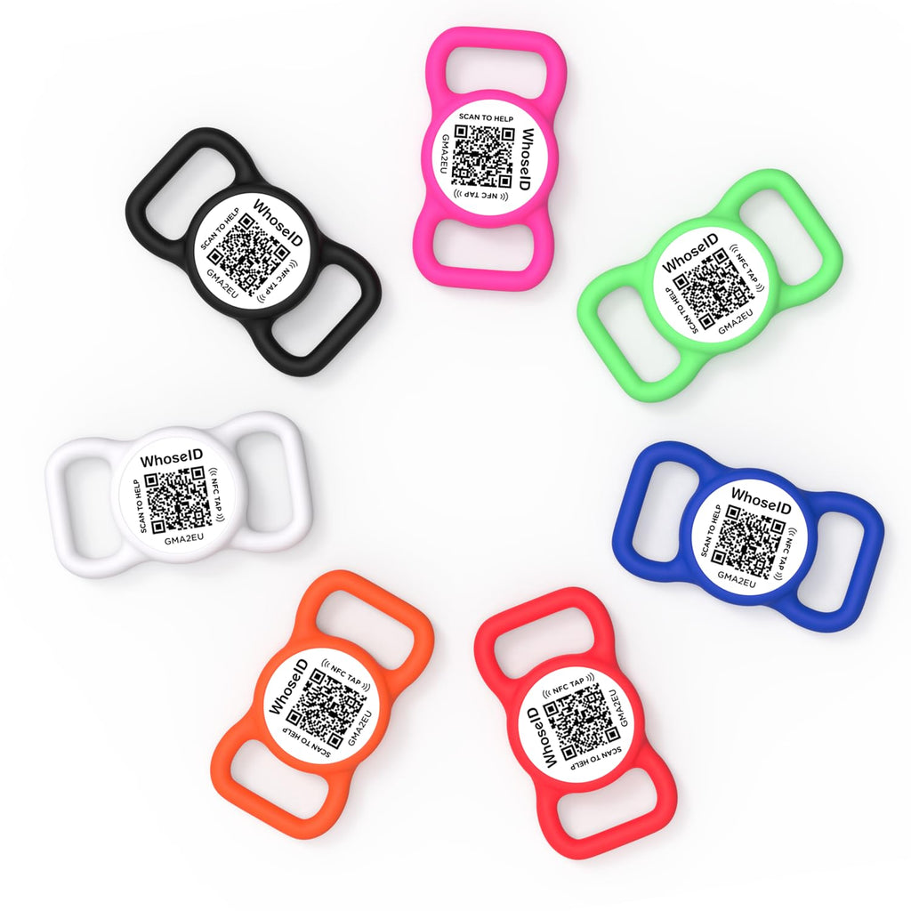 WhoseID Personalized QR Code and NFC Pet ID Tag