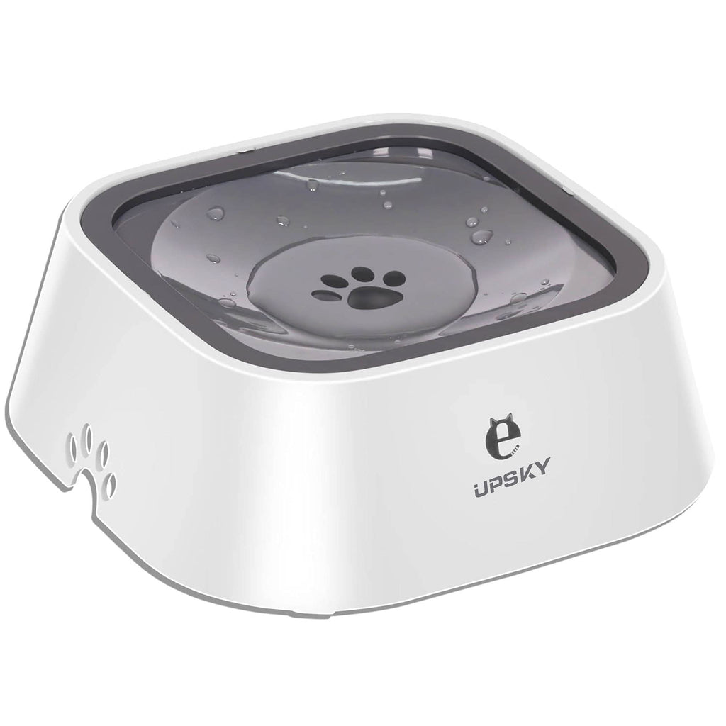 UPSKY No-Spill Pet Water Bowl, Slow Water Feeder, No-Slip Pet Water Dispenser 35oz Feeder Bowl
