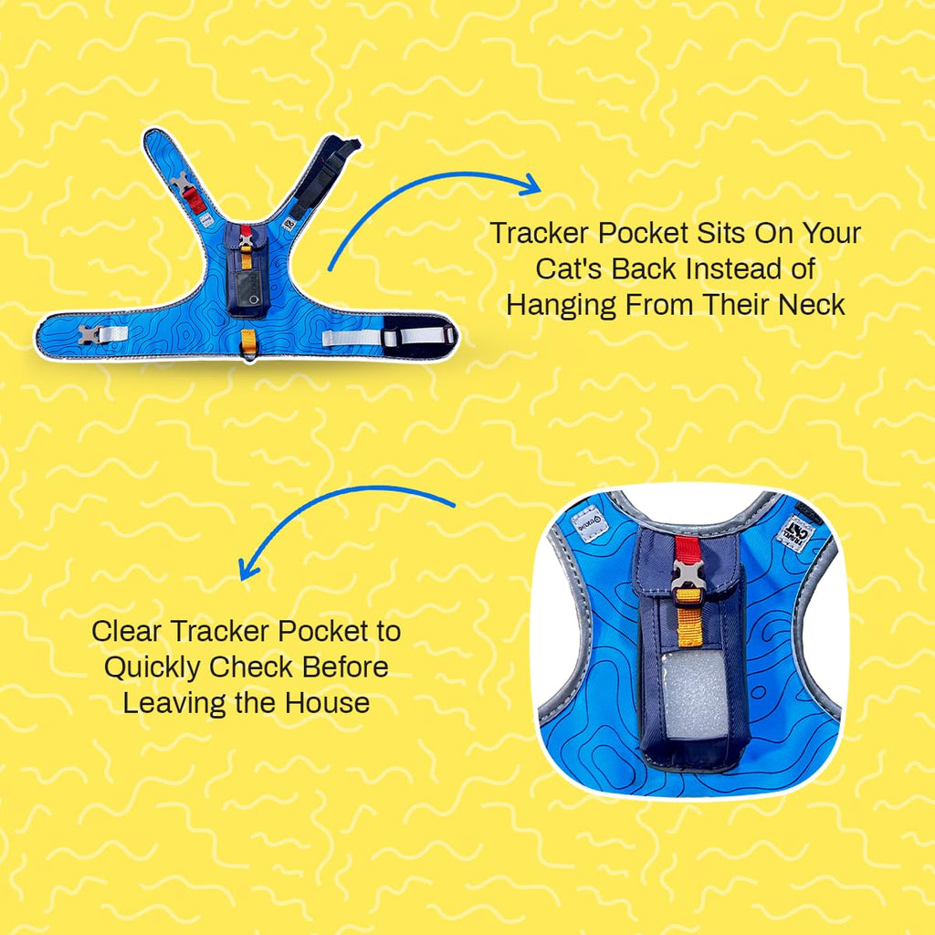 Travel Cat Pathfinder Escape-Proof GPS Tracker Harness