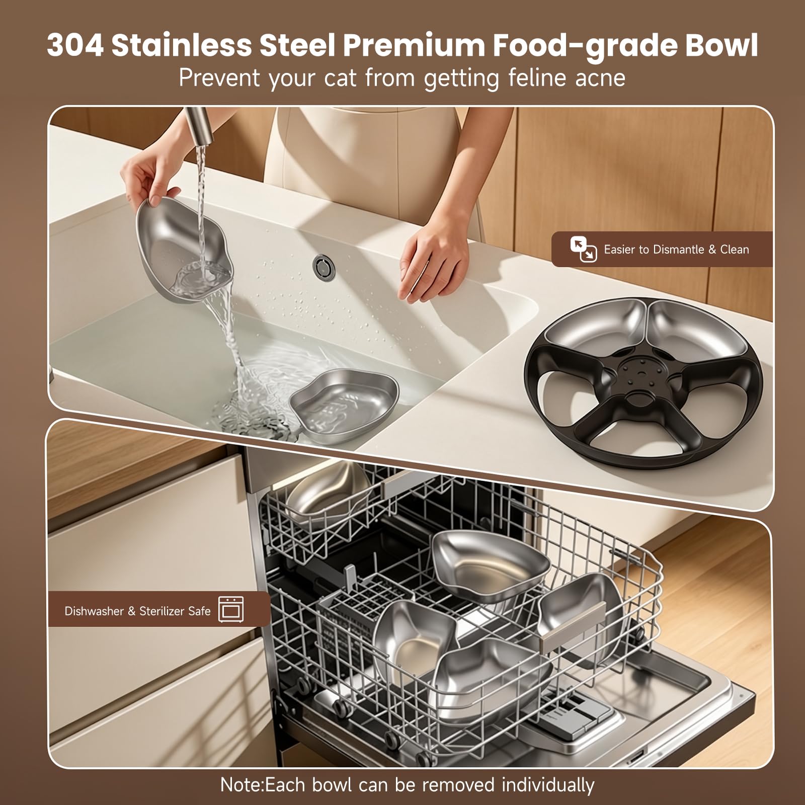 Refrigerated Auto Cat Feeder, 5 Freshness Meals
