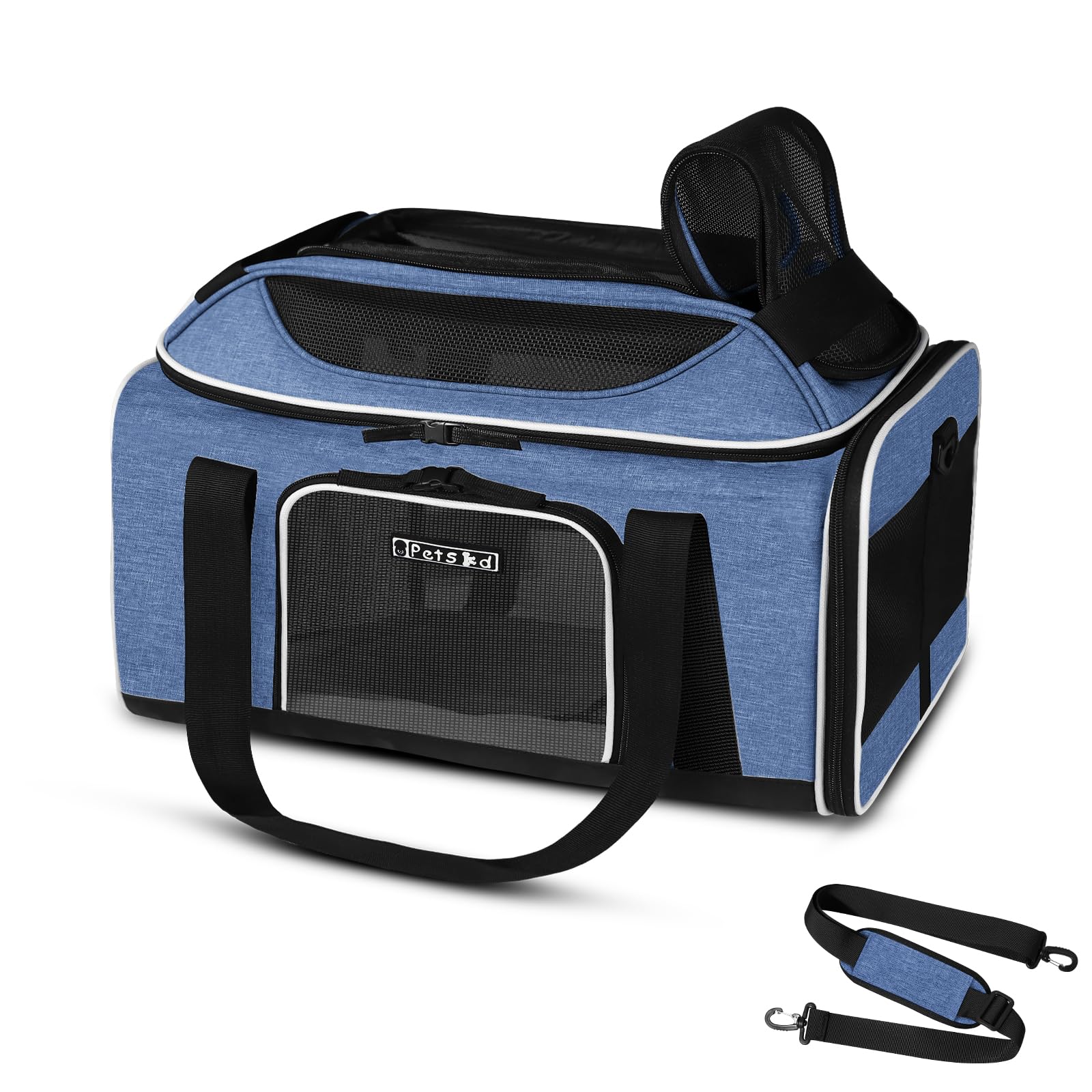 Petskd Top-Expandable Airline-Approved Small Pet Carrier