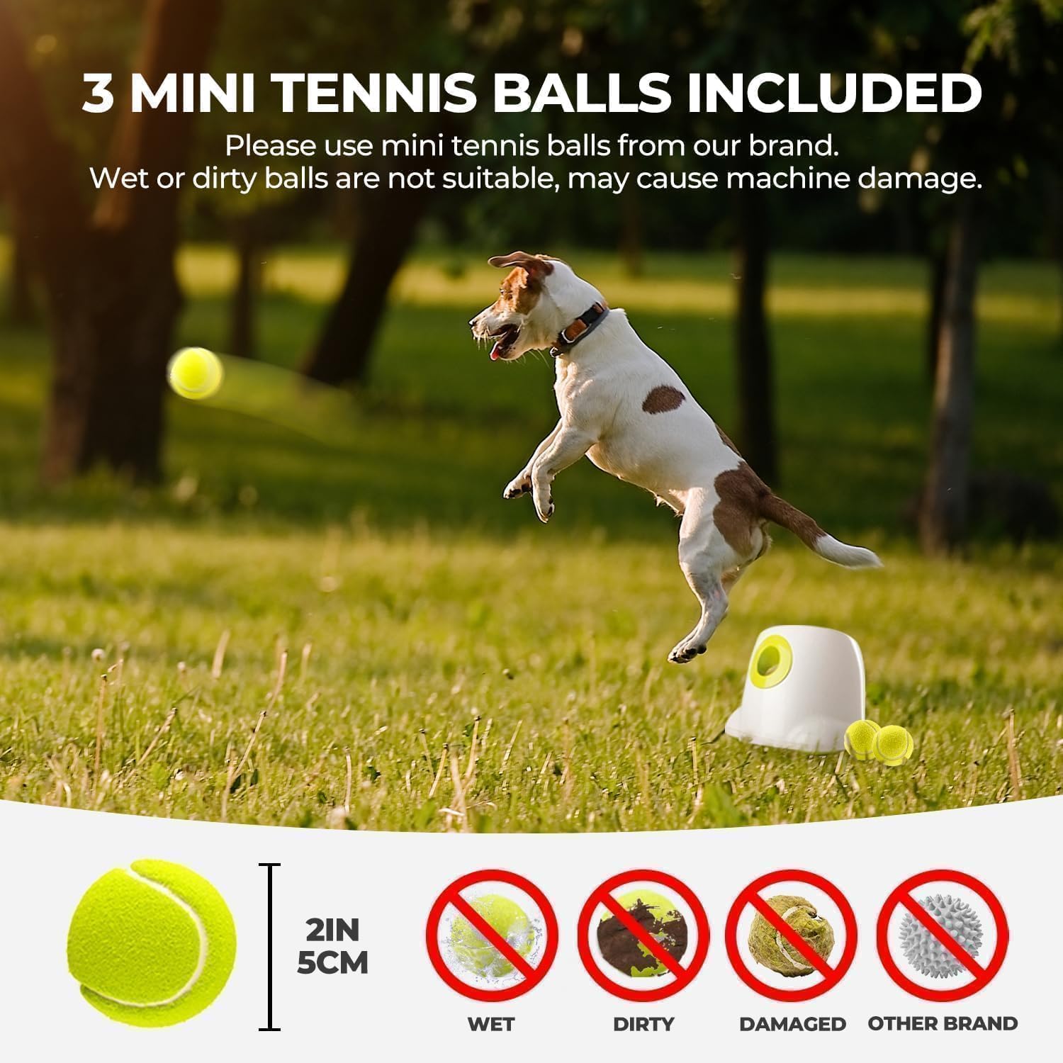 AFP Automatic Dog Ball Launcher with 3 Fetch Balls