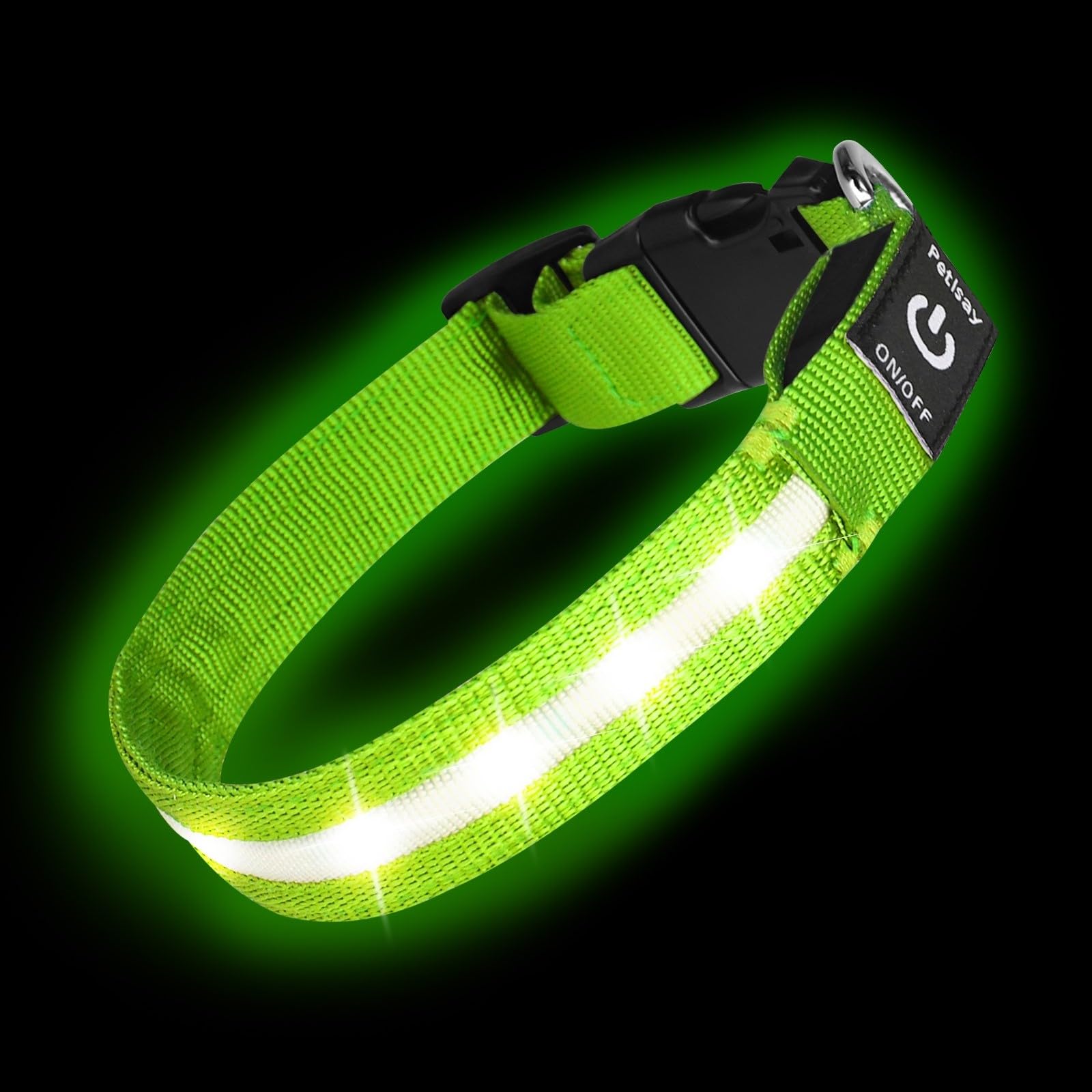 Super Bright USB-C Rechargeable LED Dog Safety Collar