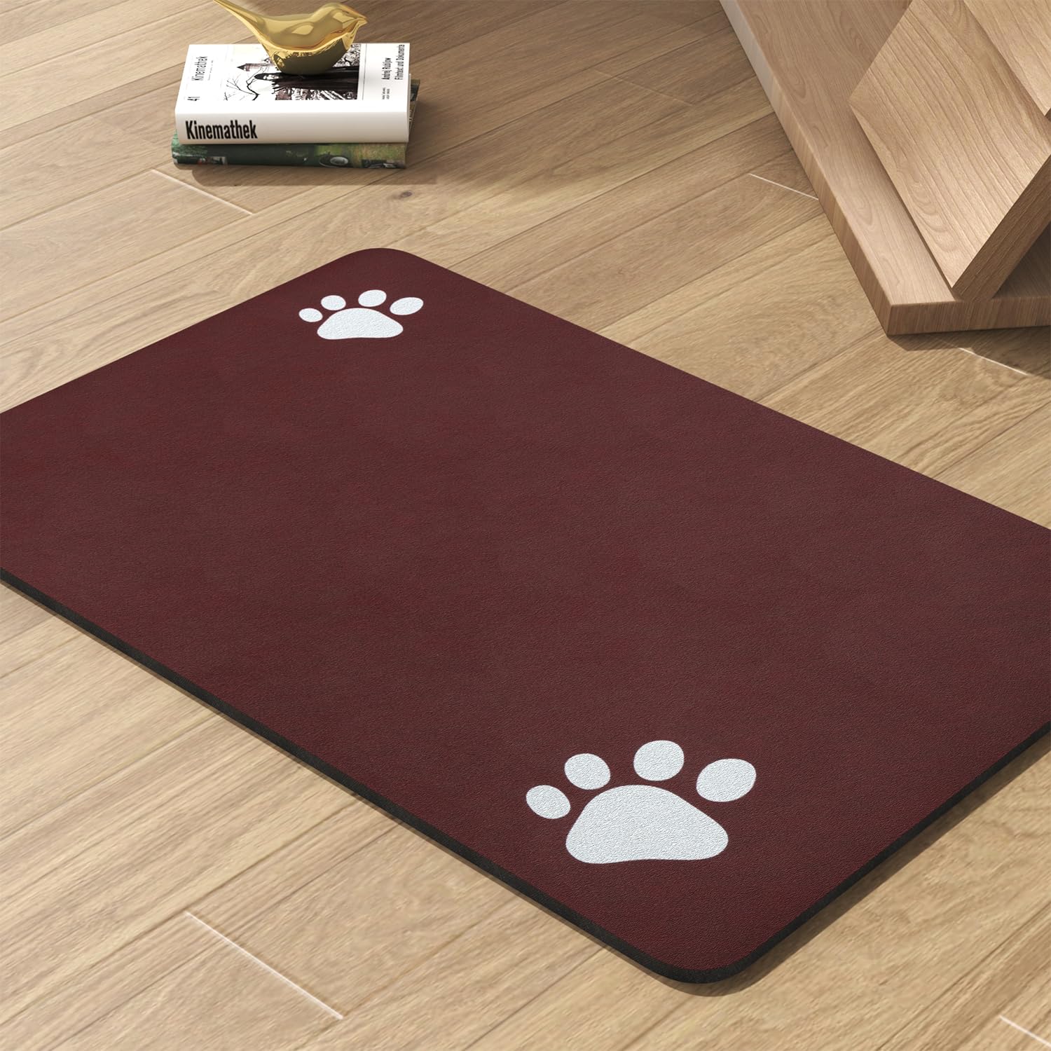 PADOOR Absorbent Pet Feeding Mat for Food and Water Bowls