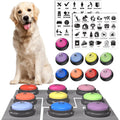 Acools Dog Communication Buttons with 30s Voice Recording, Waterproof Anti-Slip Mat & Scene Stickers