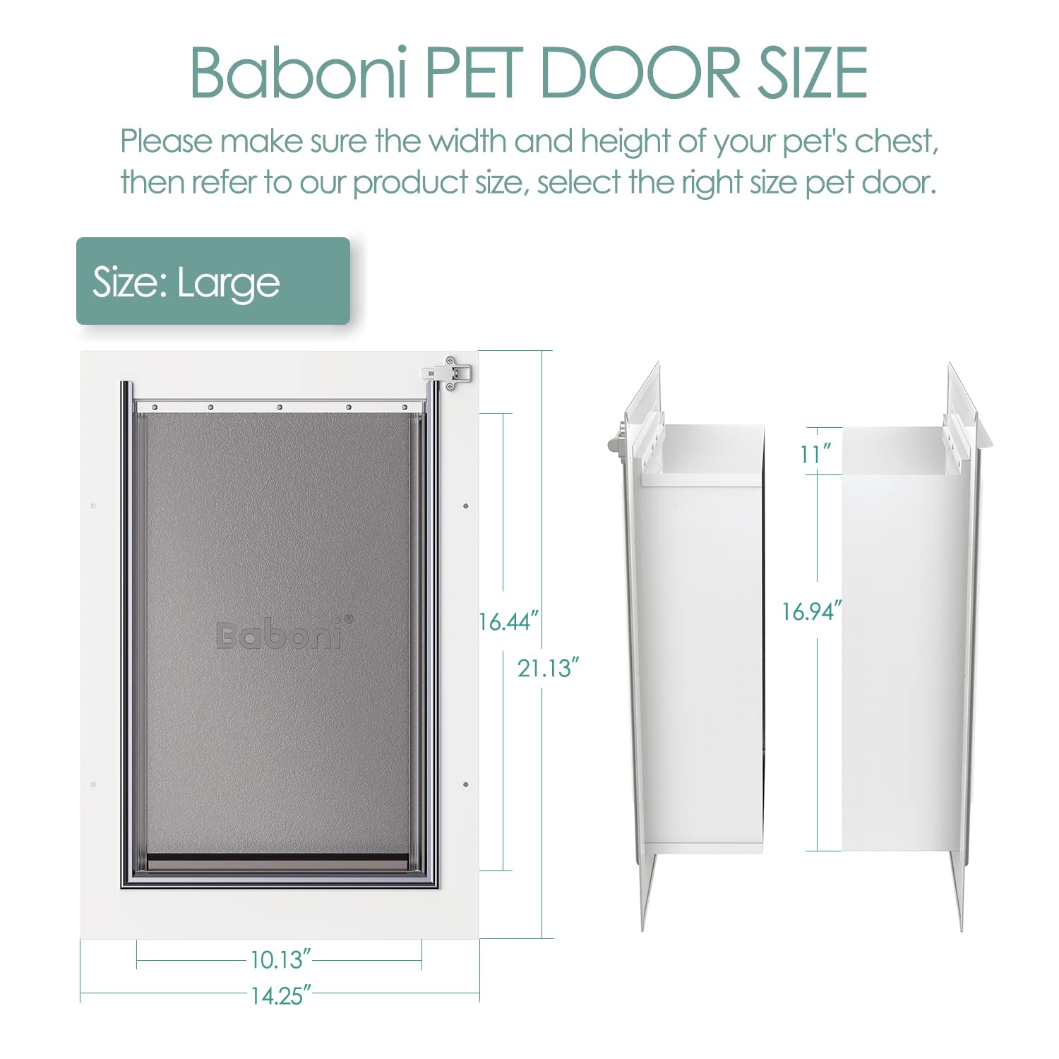 Baboni Pet Door for Wall