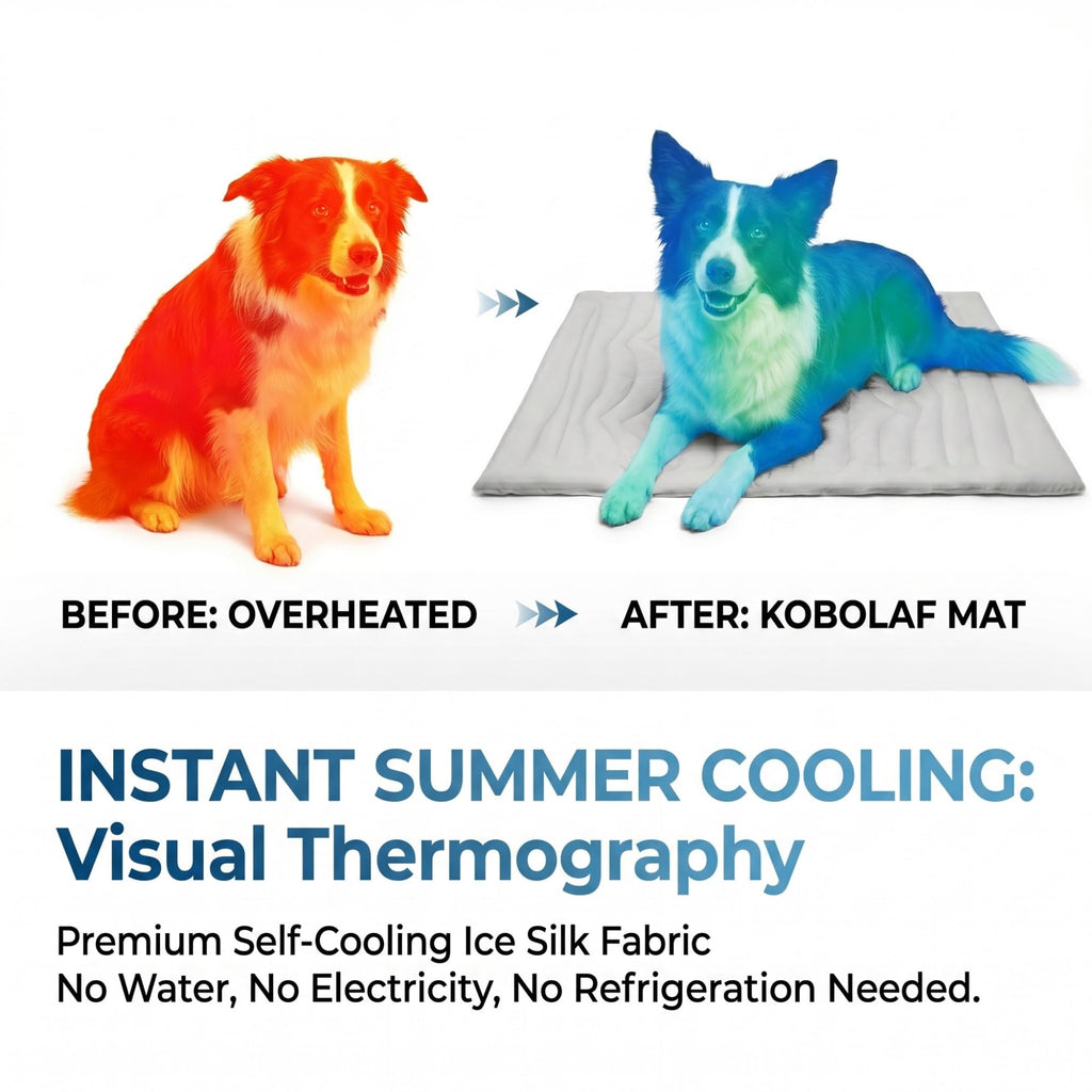 Kobolaf Reversible Self-Cooling Dog Mat and Bed Pad