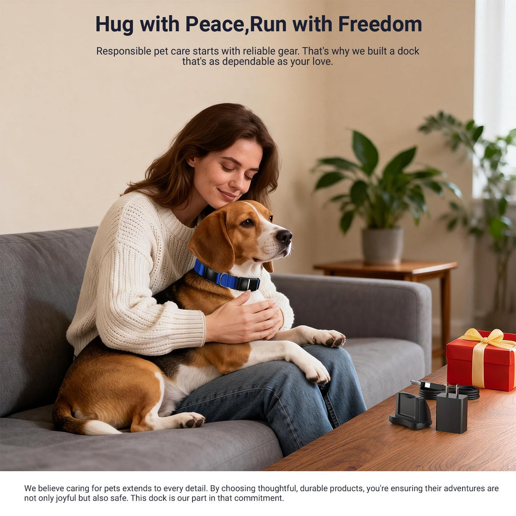 Charging Base for Dog Tracker - Compatible with Fi Series 3 GPS Tracker Smart Pet Collar Activity Monitor Replacement Magnetic Charger Station Adapter