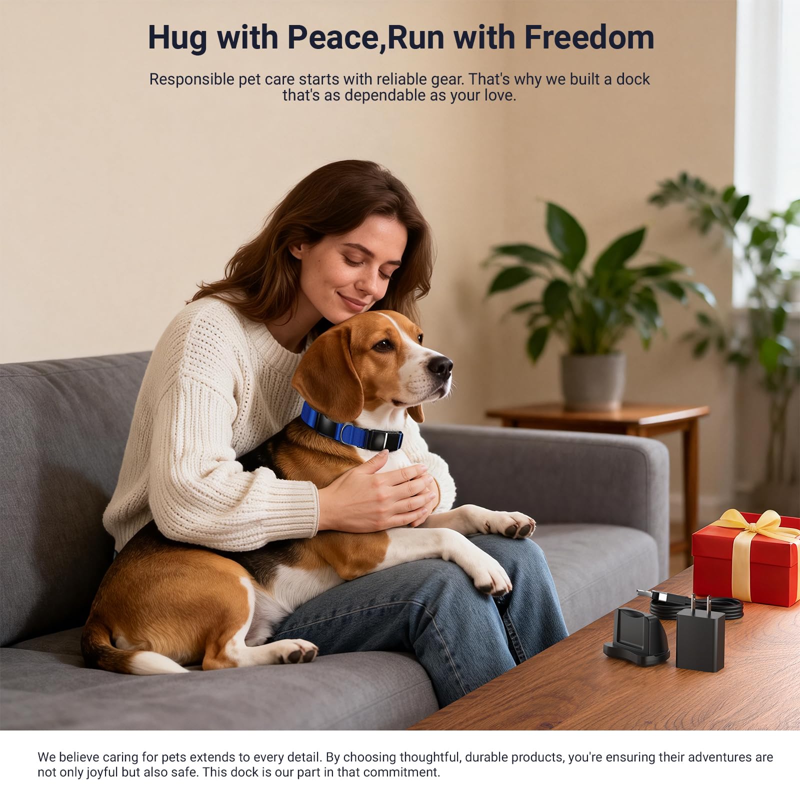 Charging Base for Dog Tracker - Compatible with Fi Series 3 GPS Tracker Smart Pet Collar Activity Monitor Replacement Magnetic Charger Station Adapter