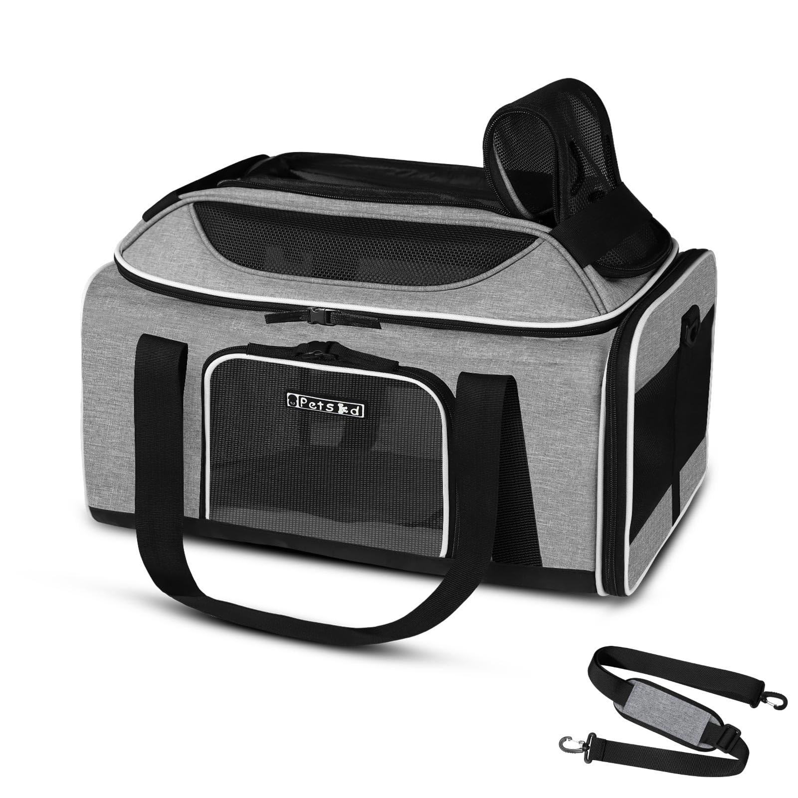 Petskd Top-Expandable Airline-Approved Small Pet Carrier