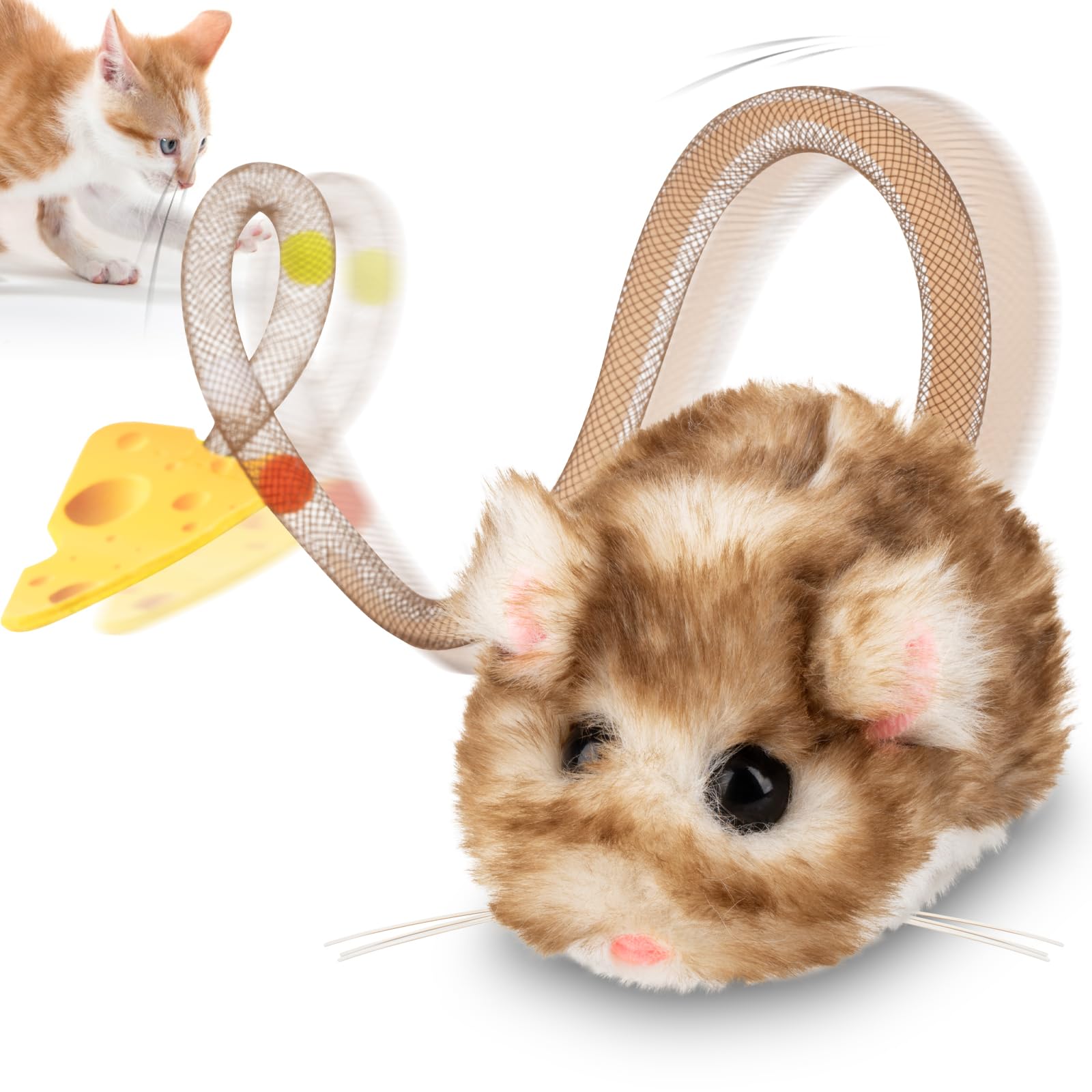 Migipaws MigiMouse 360° Rolling Interactive Cat Toy