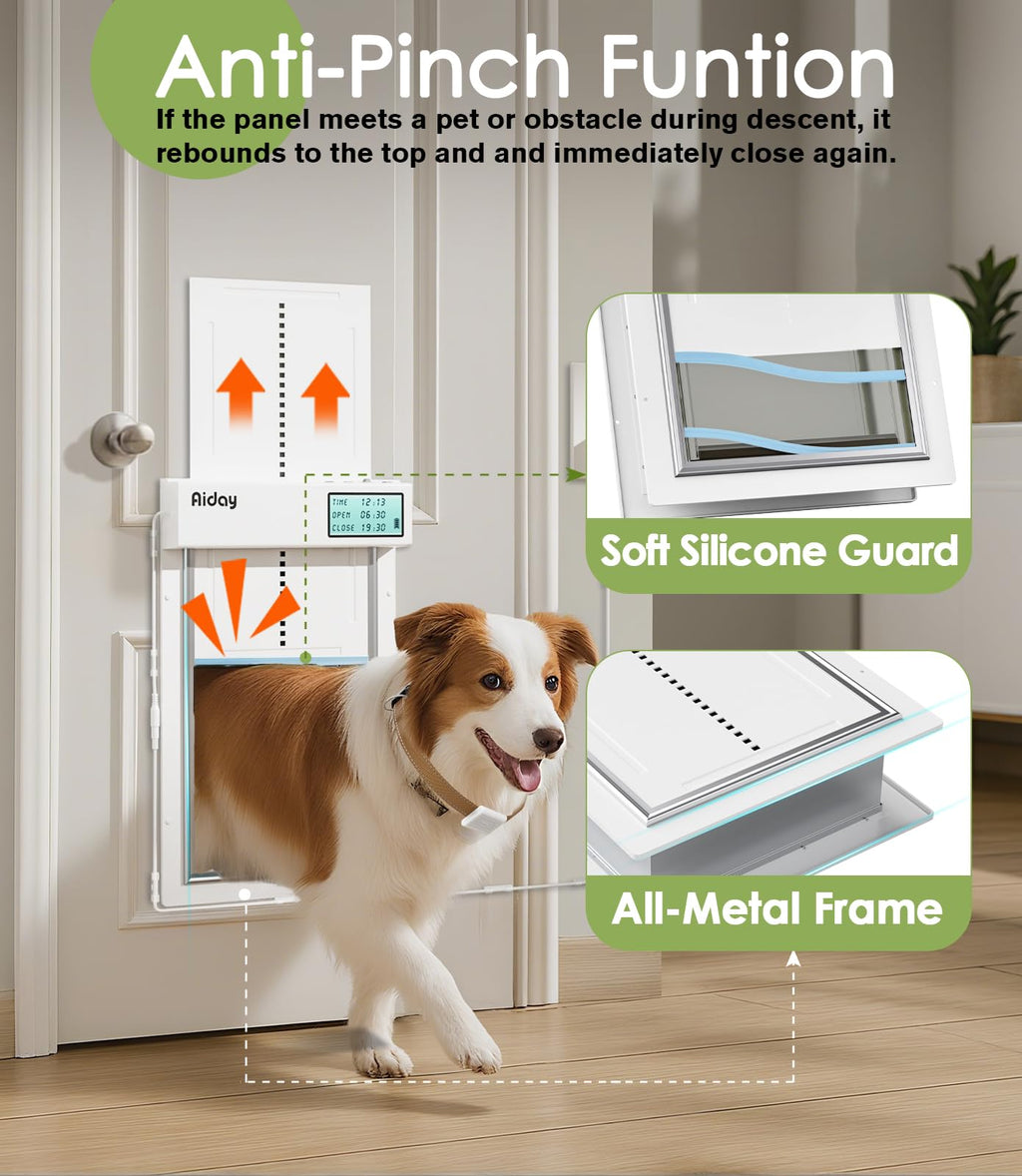 Automatic Dog Door for Door with Collar Sensor