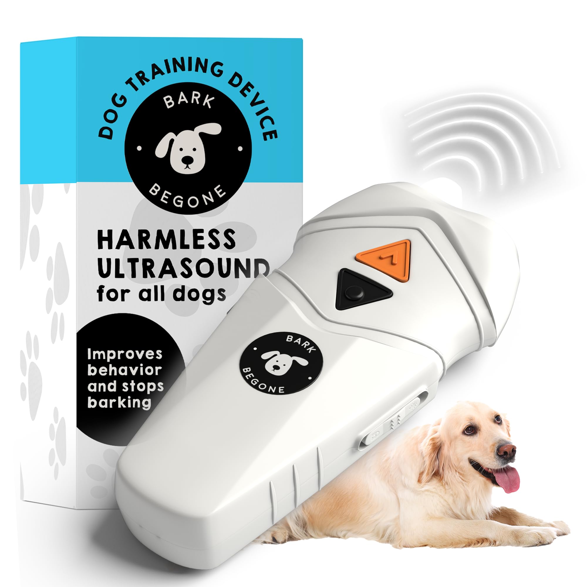 Bark Begone Ultrasonic Dog Bark Deterrent & Behavior Corrector - Stop Barking, Jumping, Aggression Without Yelling