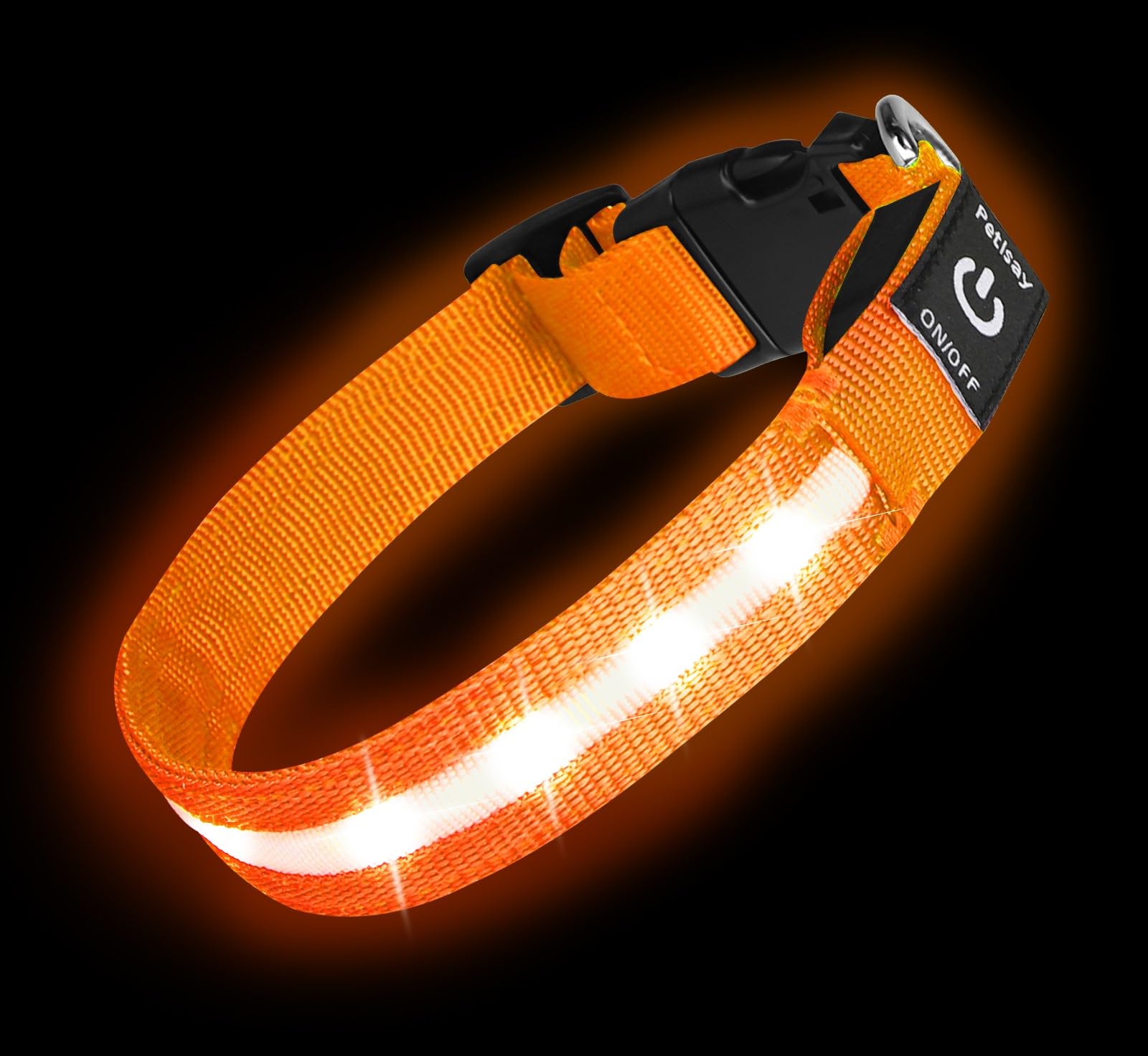Super Bright USB-C Rechargeable LED Dog Safety Collar