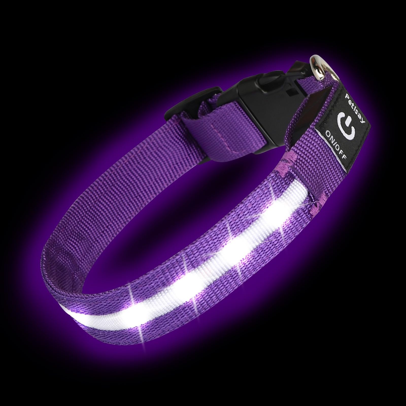 Super Bright USB-C Rechargeable LED Dog Safety Collar