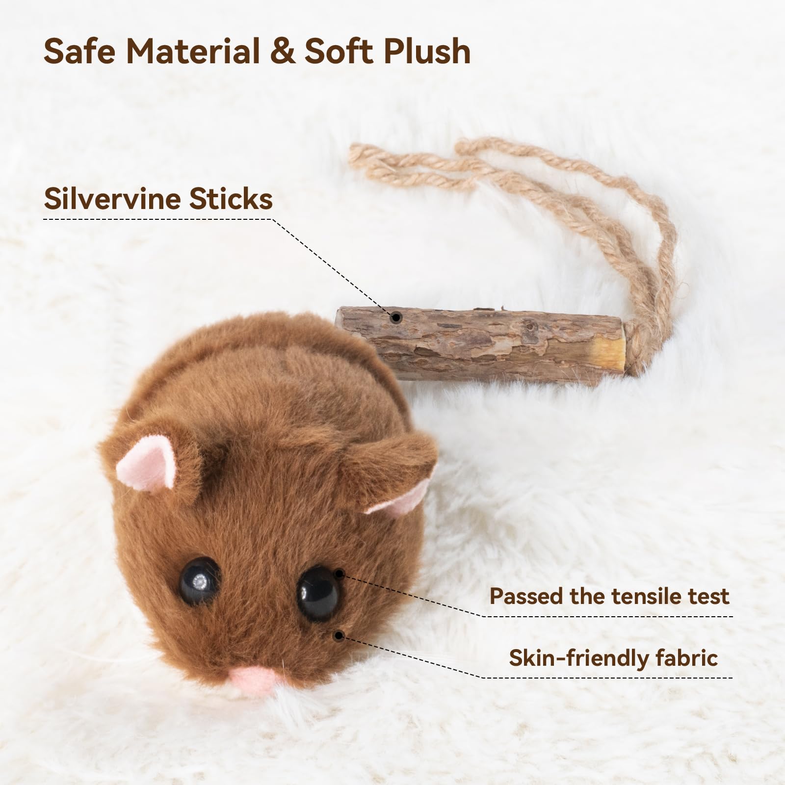 Migipaws MigiMouse 360° Rolling Interactive Cat Toy