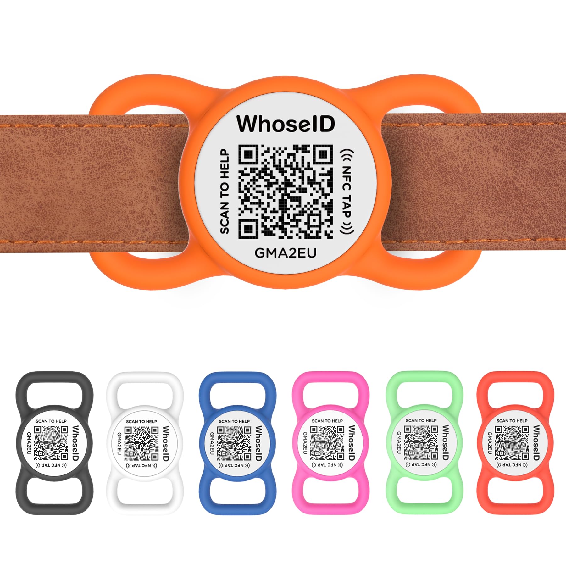 WhoseID Personalized QR Code and NFC Pet ID Tag