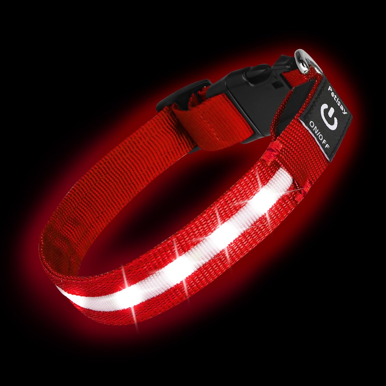 Super Bright USB-C Rechargeable LED Dog Safety Collar