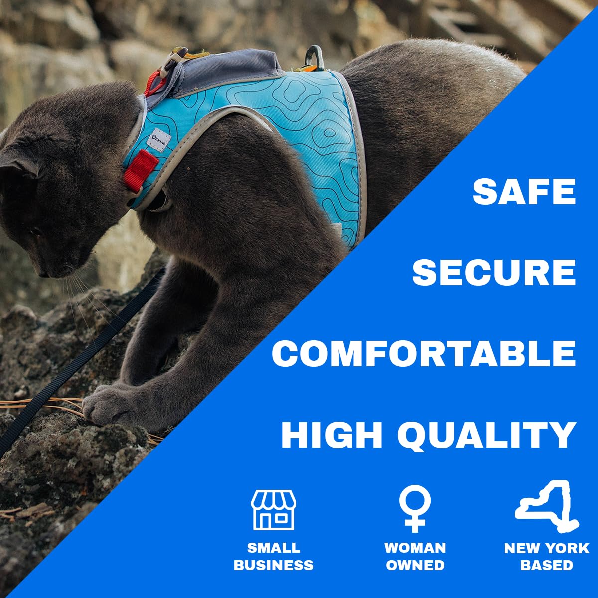 Travel Cat Pathfinder Escape-Proof GPS Tracker Harness