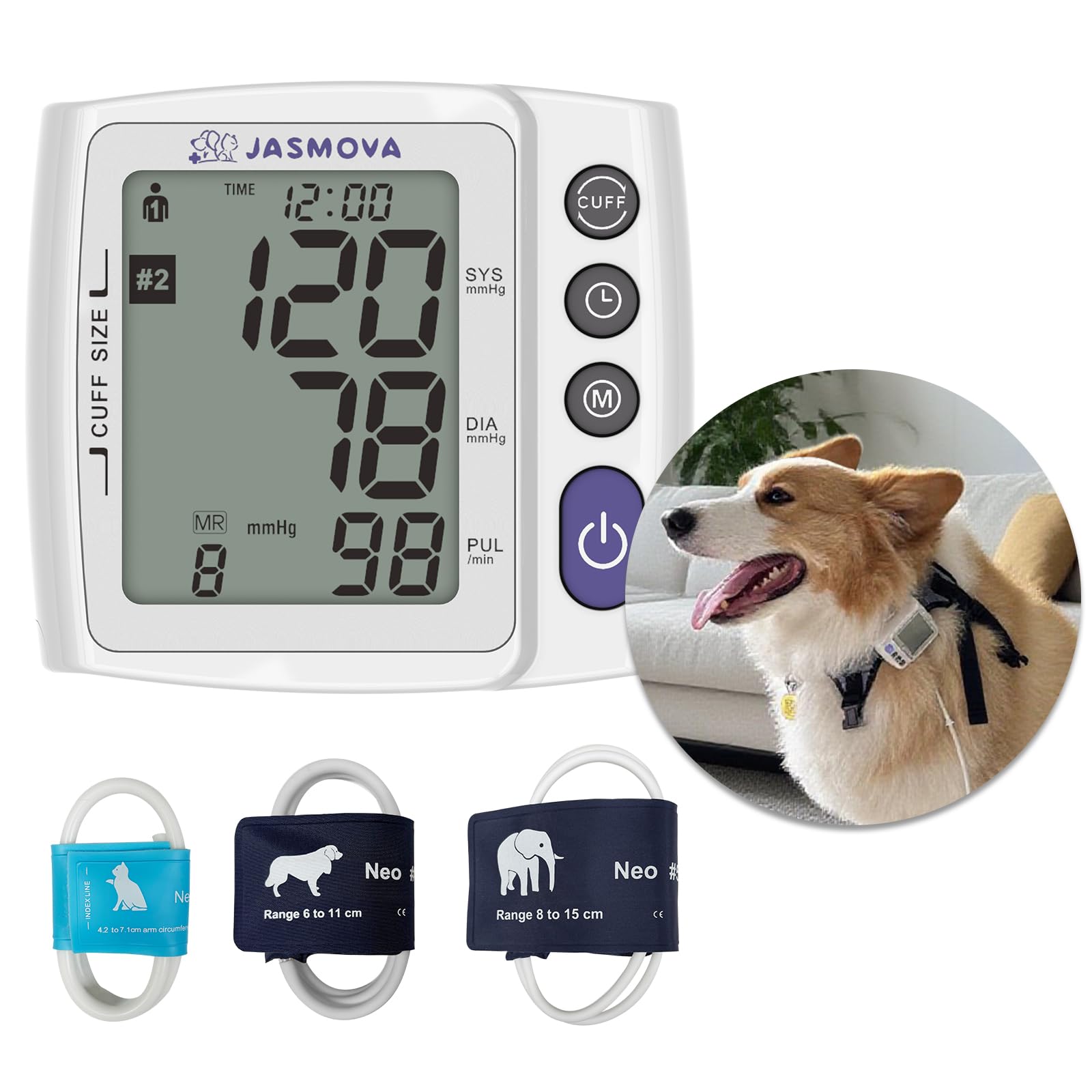 Wearable Pet Blood Pressure Monitor for Dogs and Cats