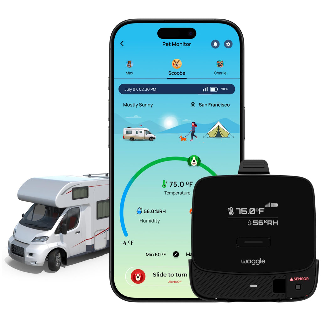 Waggle RV Pet Temperature and Humidity Safety Monitor