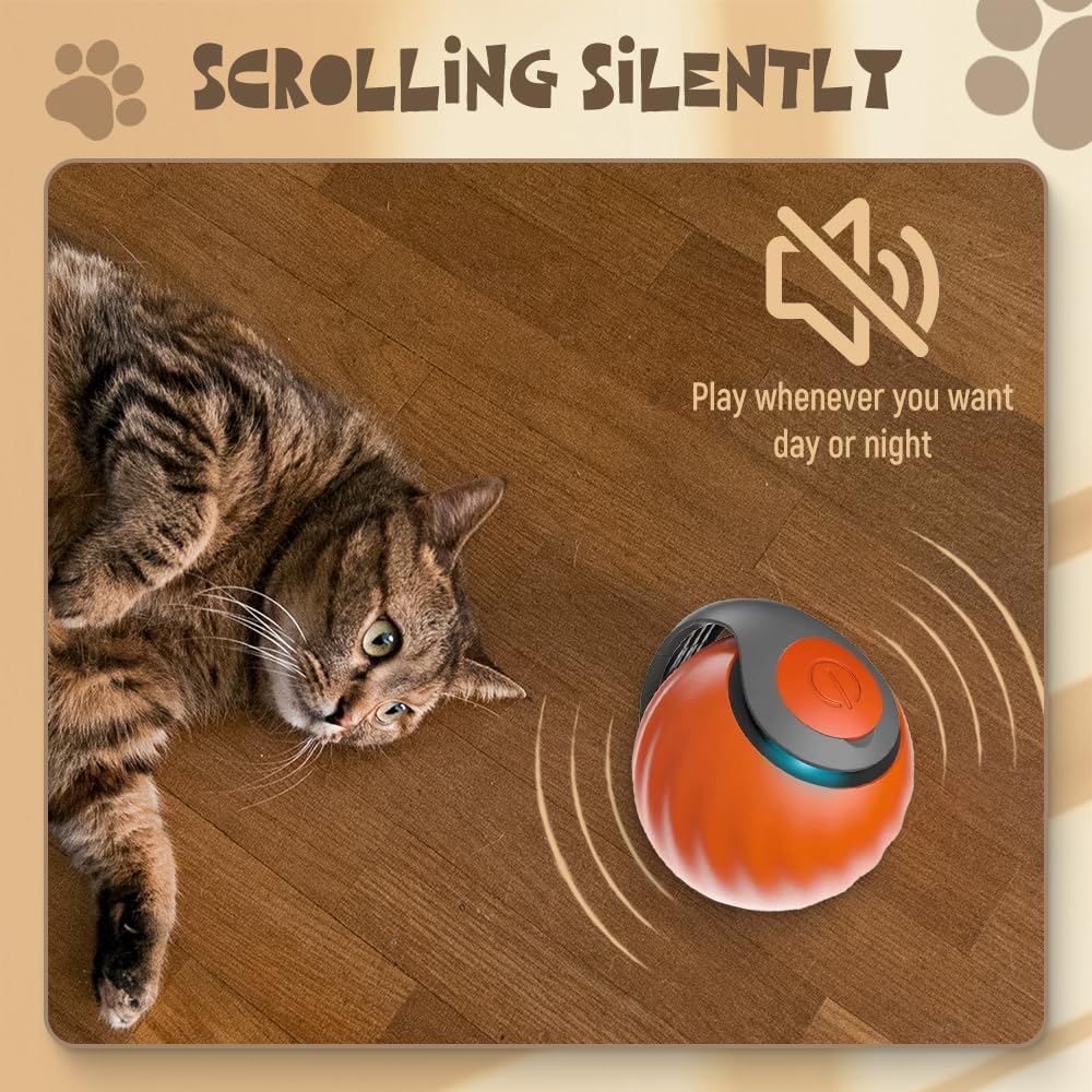 AULCTR Speedy 3.0 Rechargeable Rolling Tail Cat Toy