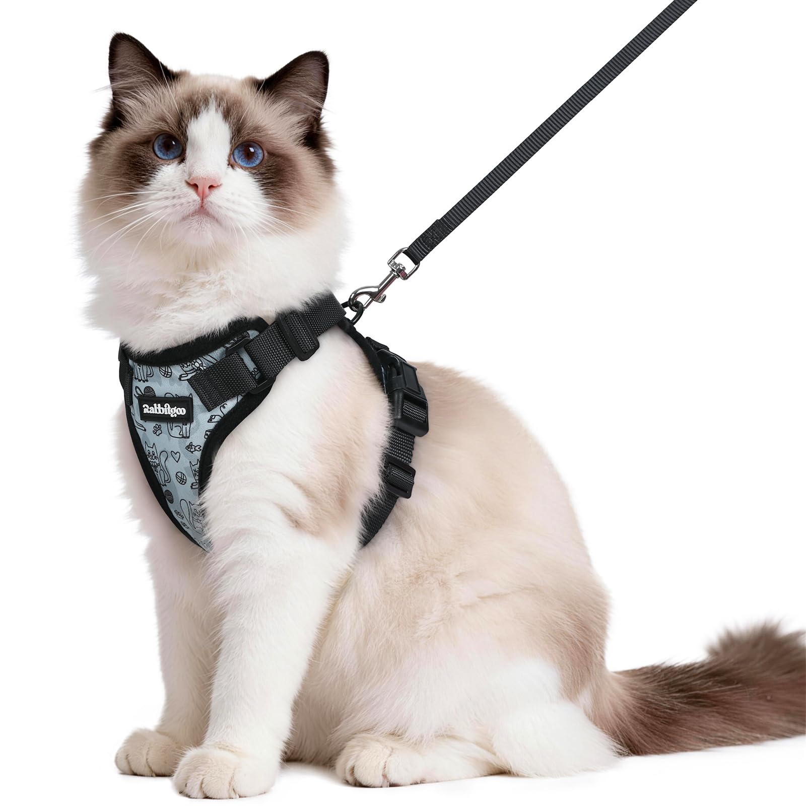 Rabbitgoo Adjustable Cat Harness and Leash Set