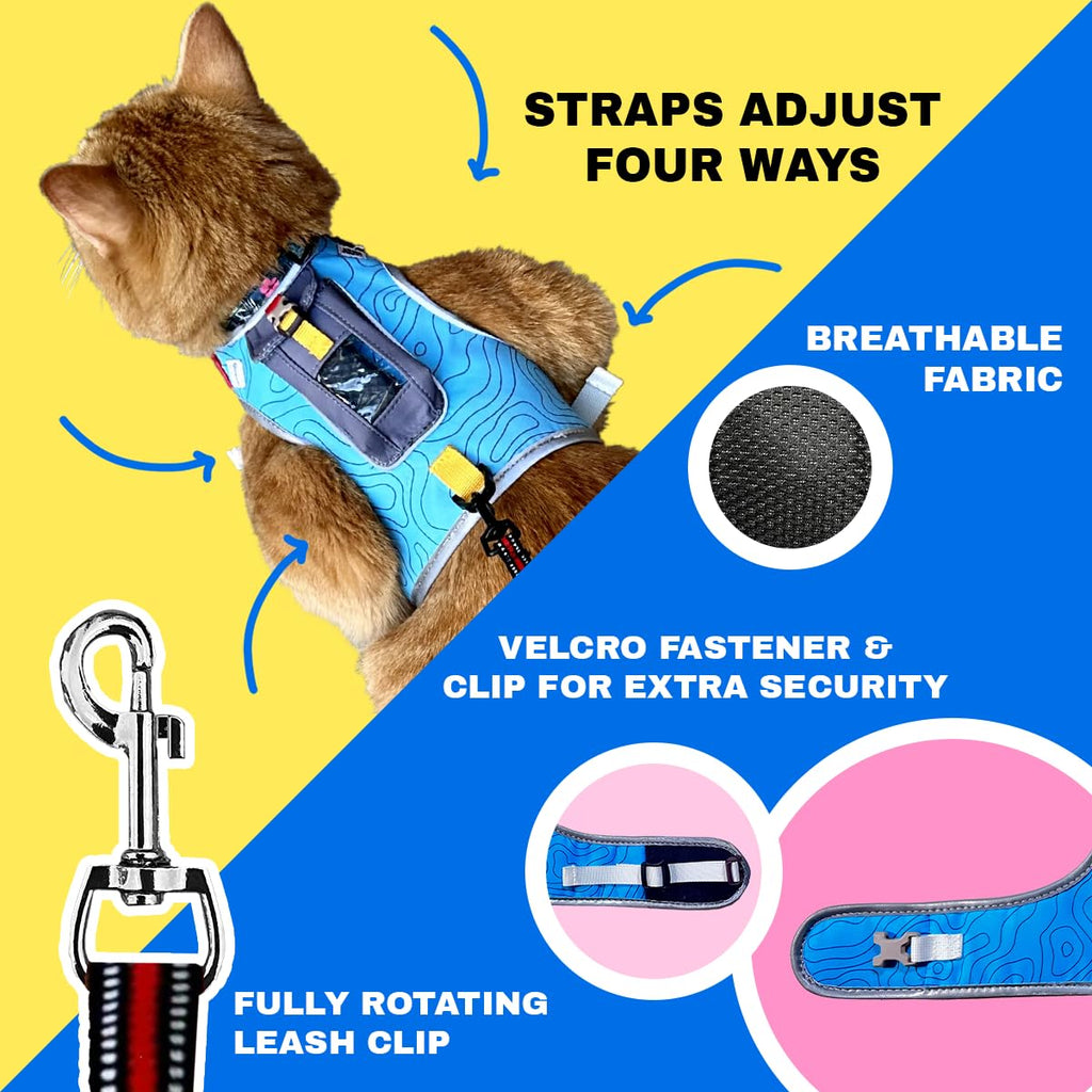 Travel Cat Pathfinder Escape-Proof GPS Tracker Harness